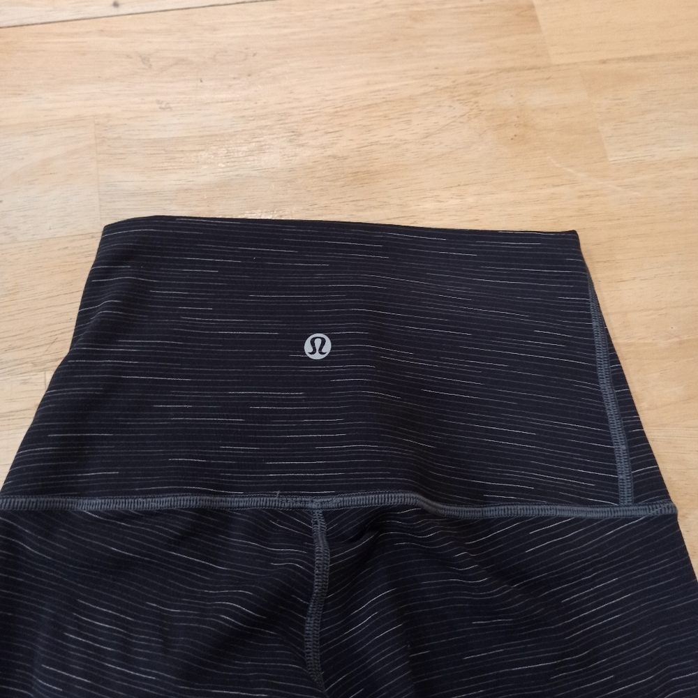 Lululemon Leggings Womens 4 Black Gray Wunder Under Ombre Melange 32" Hi Rise - Picture 8 of 15